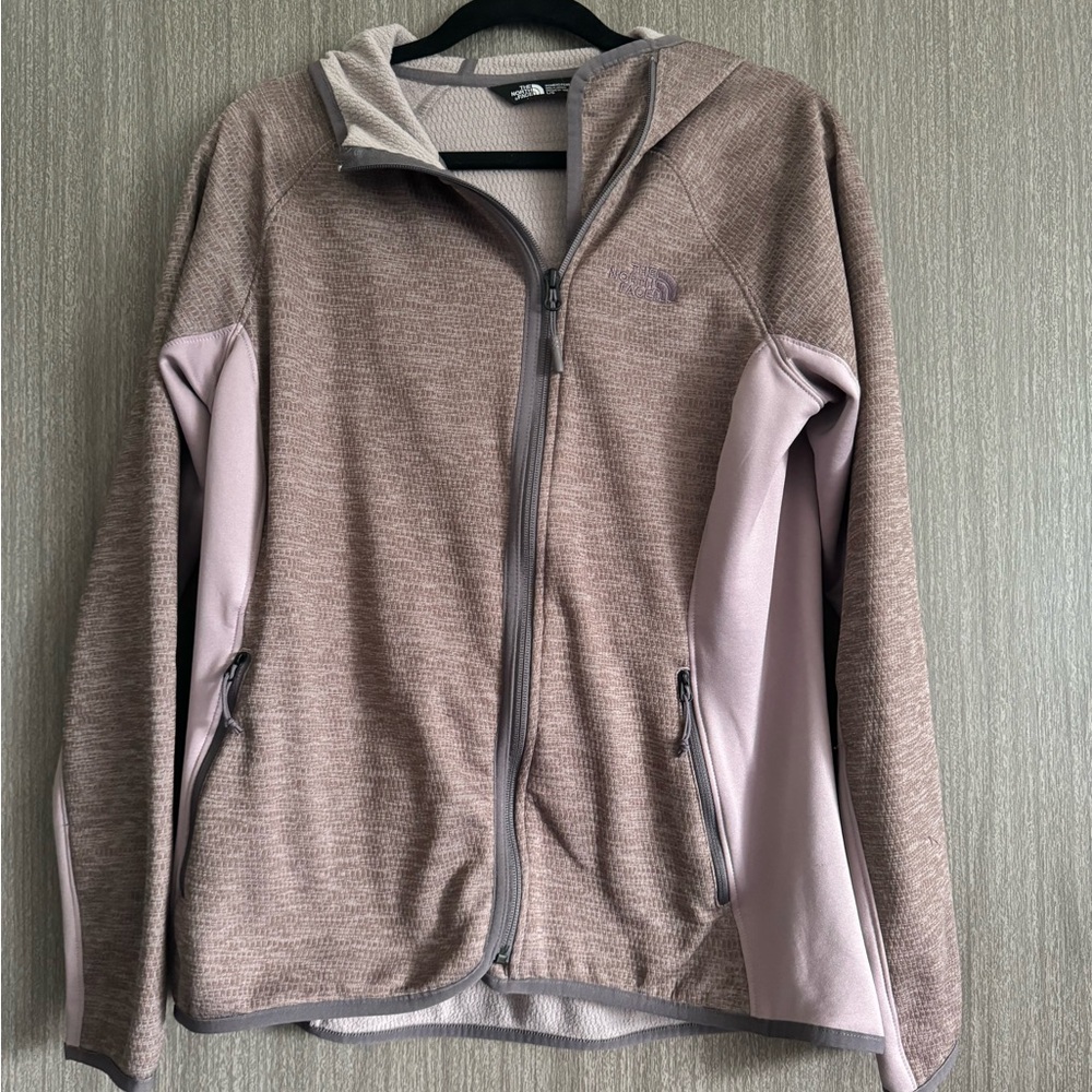 North Face Hooded Zip-up (purple)